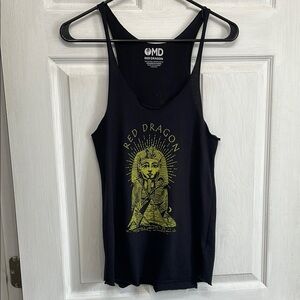 NWOT Black Red Dragon Egyptian Tank Top 🇨🇦 Made in Canada 🇨🇦